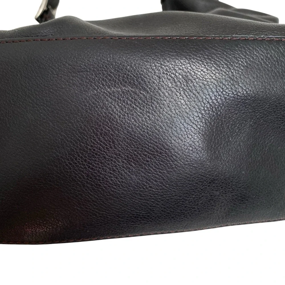 Fossil Marlow Shoulder Bag Hobo Black Leather 14x11